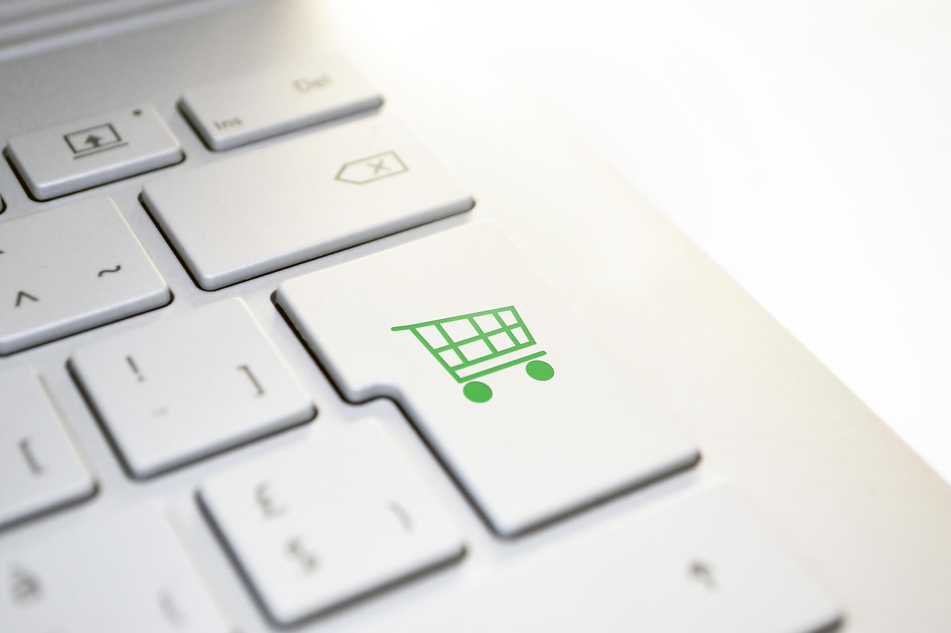 Computer keyboard button for checkout
