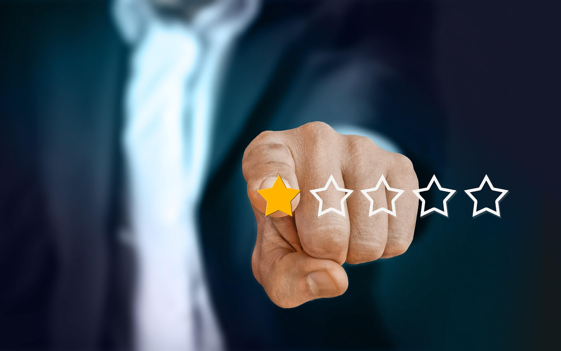 customer giving one-star review