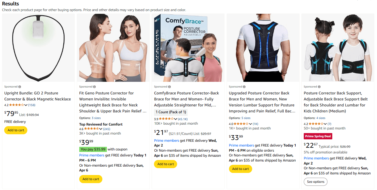 Posture Corrector Wearables