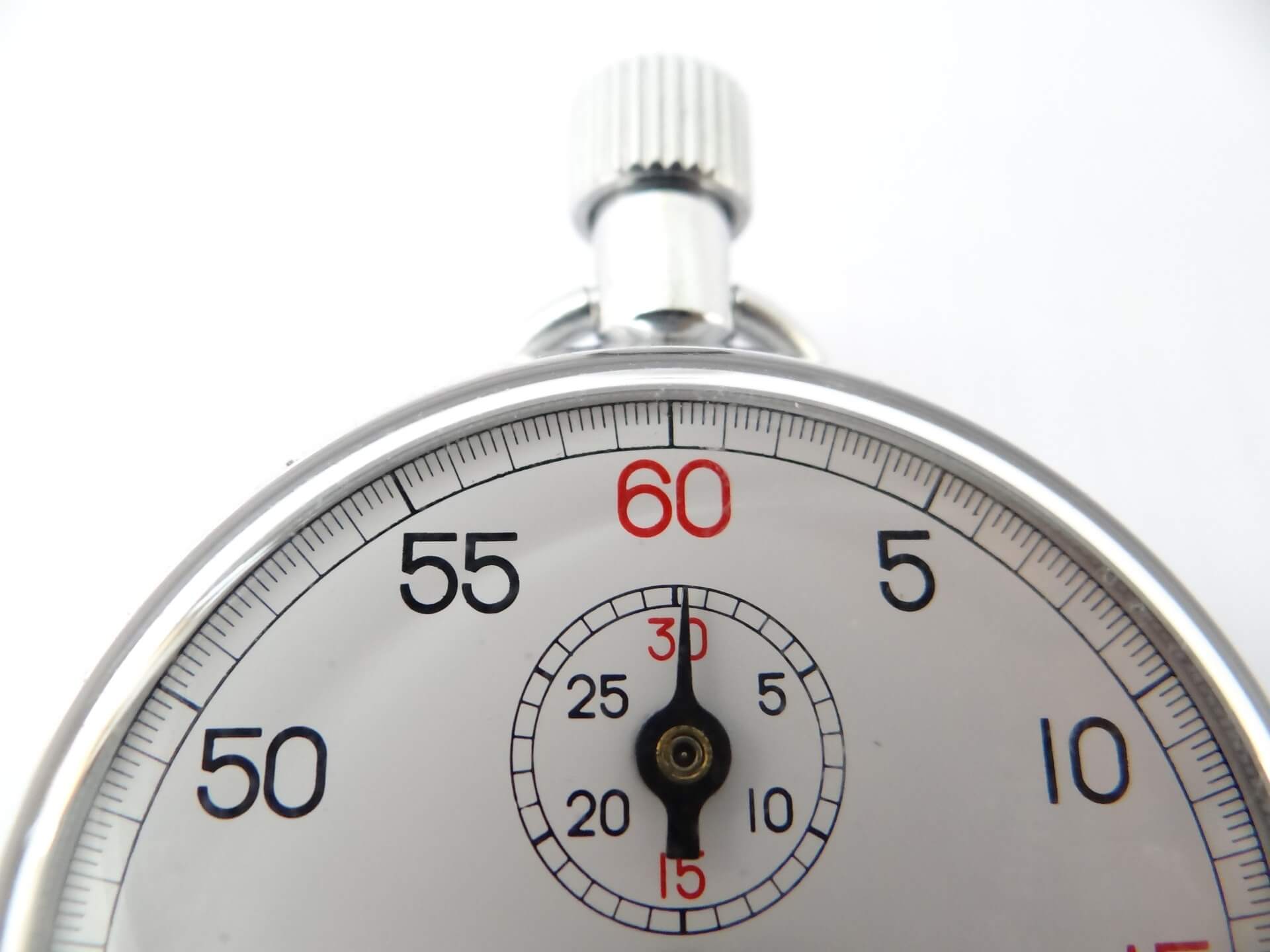 a one-minute timer
