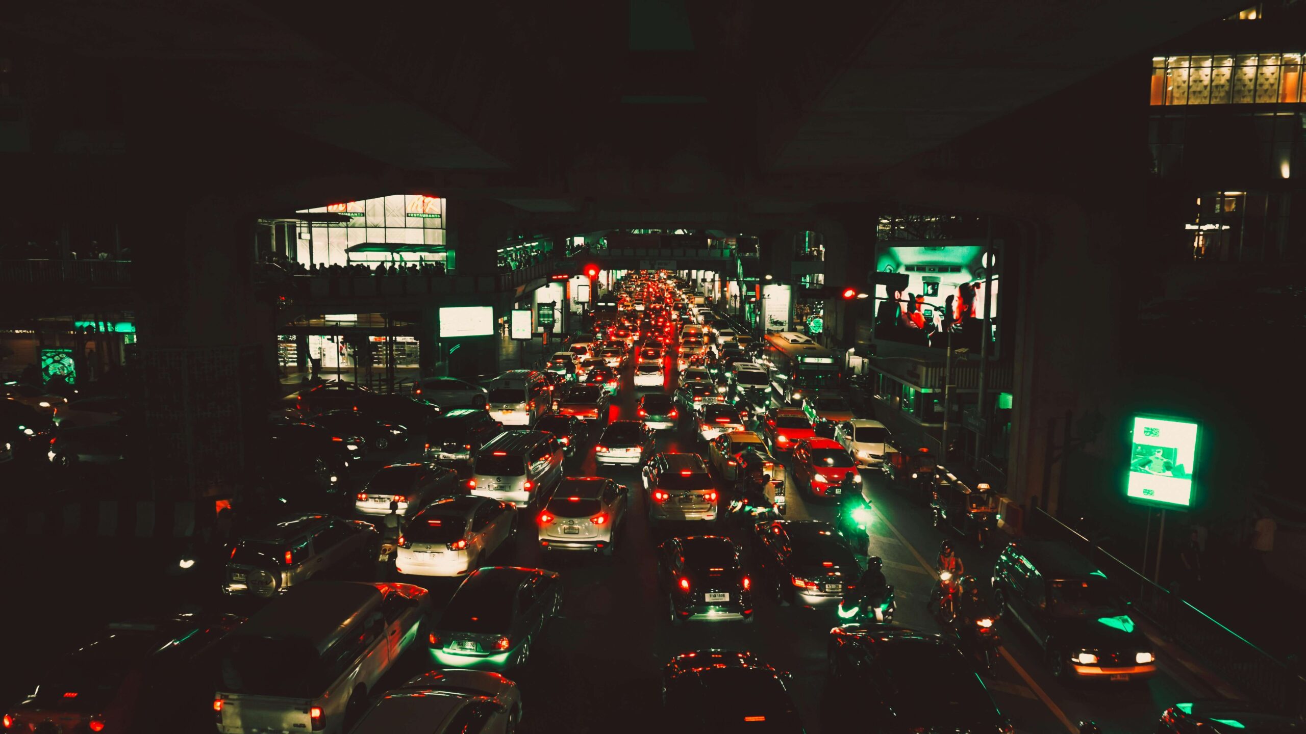 traffic at night