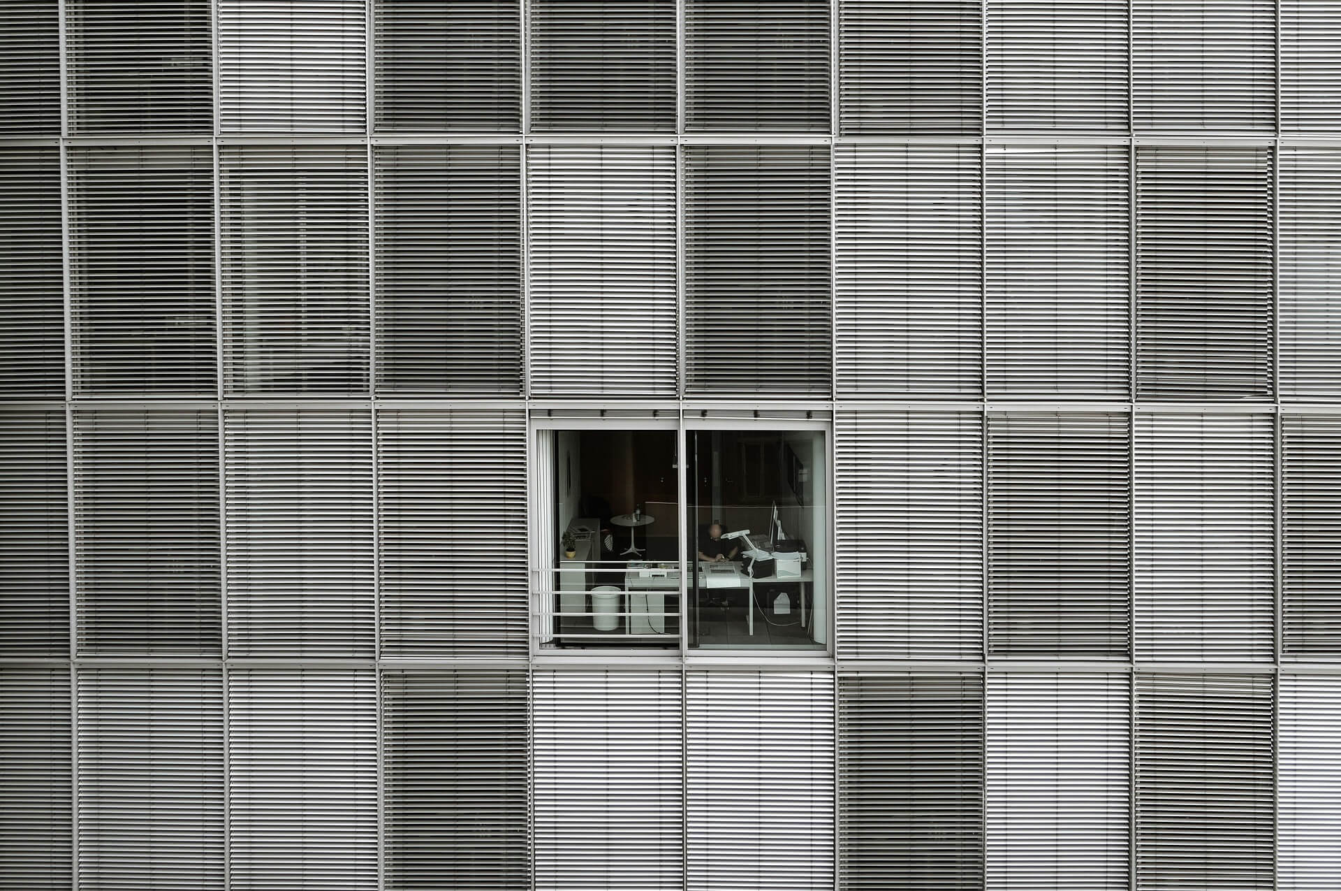 windows on the building 
