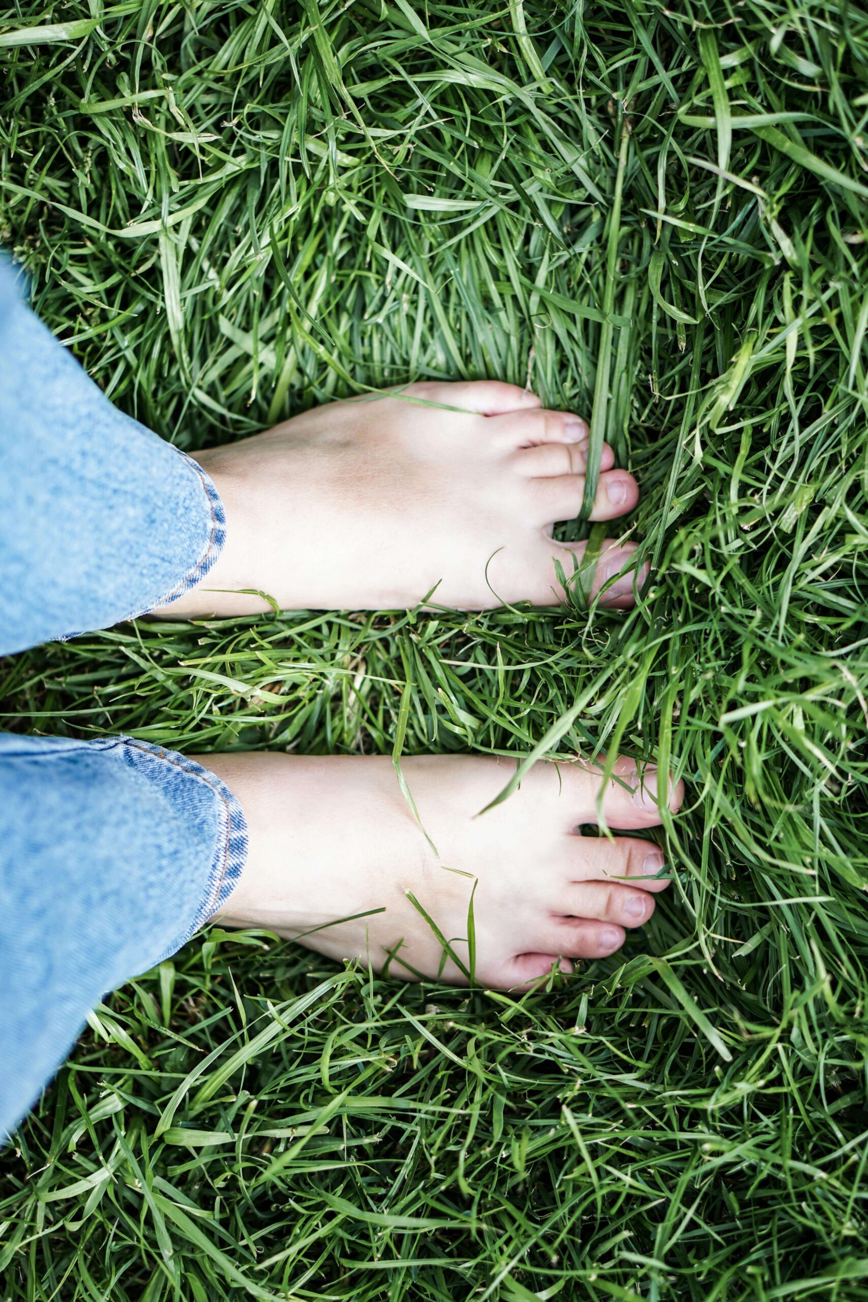 feet on grass