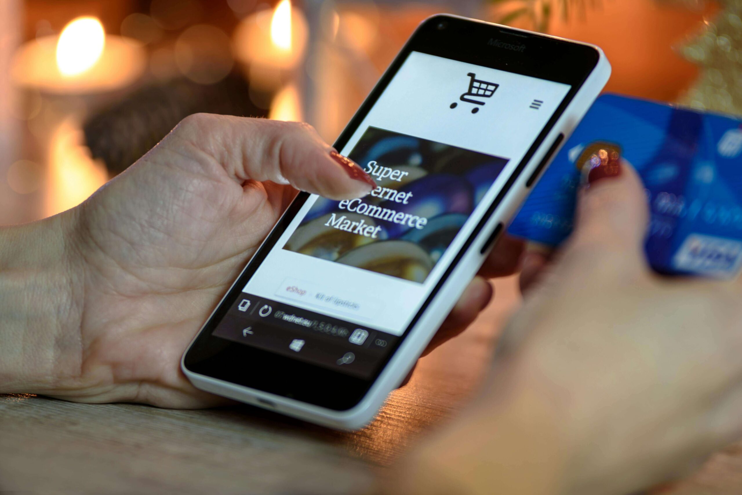 accessing online business through phone