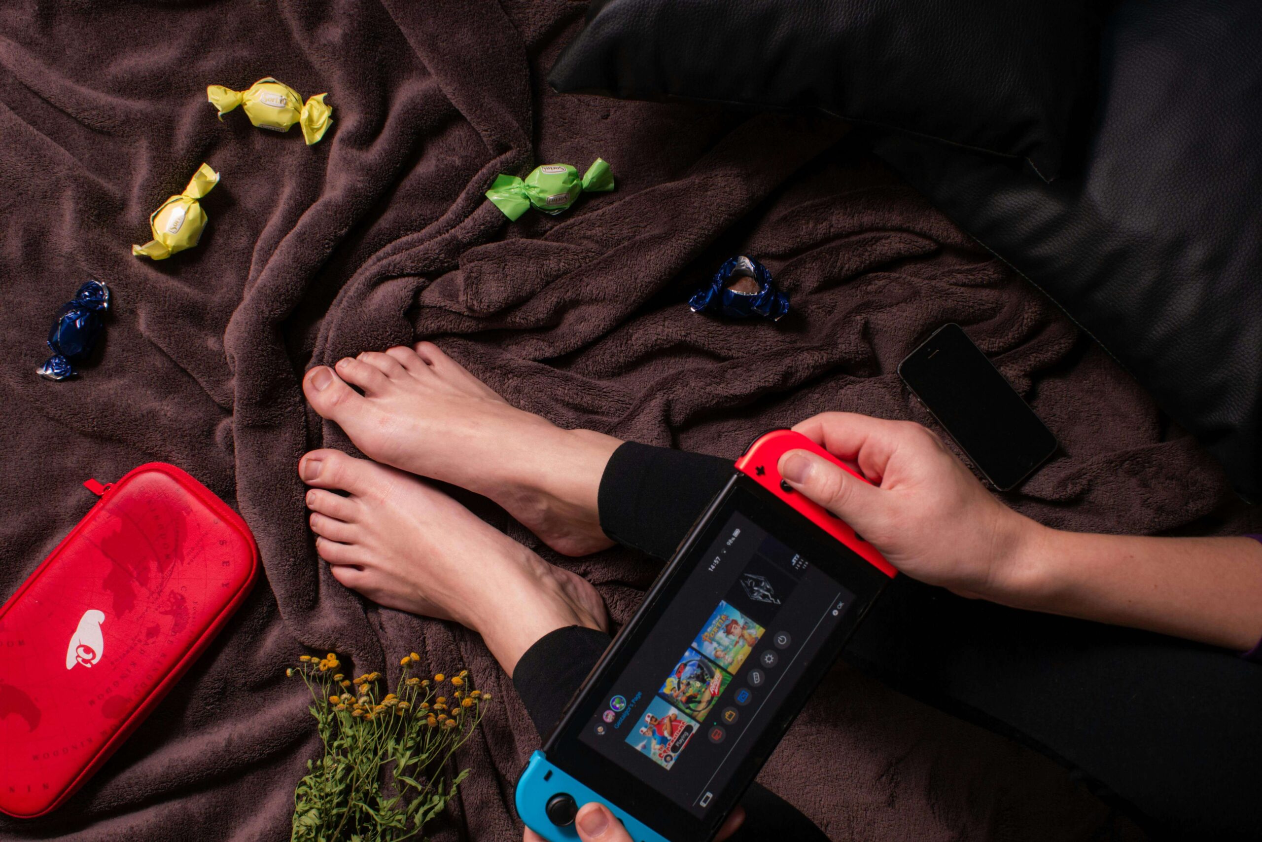 child playing Mario Kart on Nintendo Switch 2