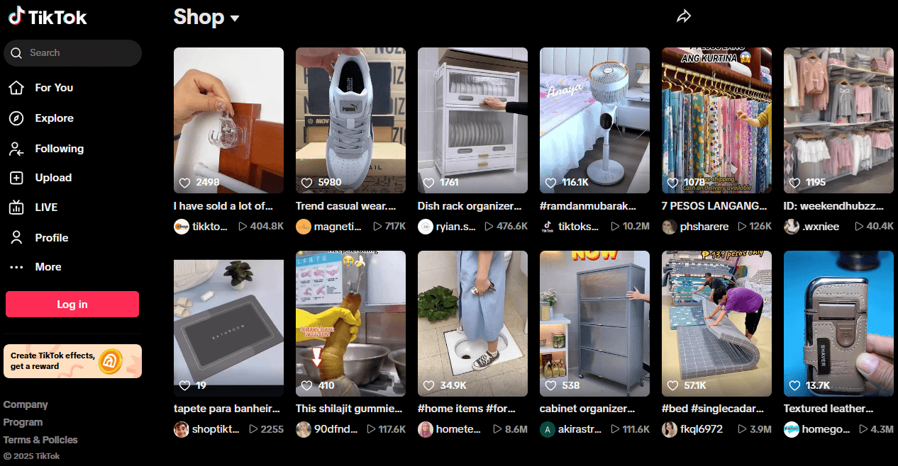 Tiktok shop