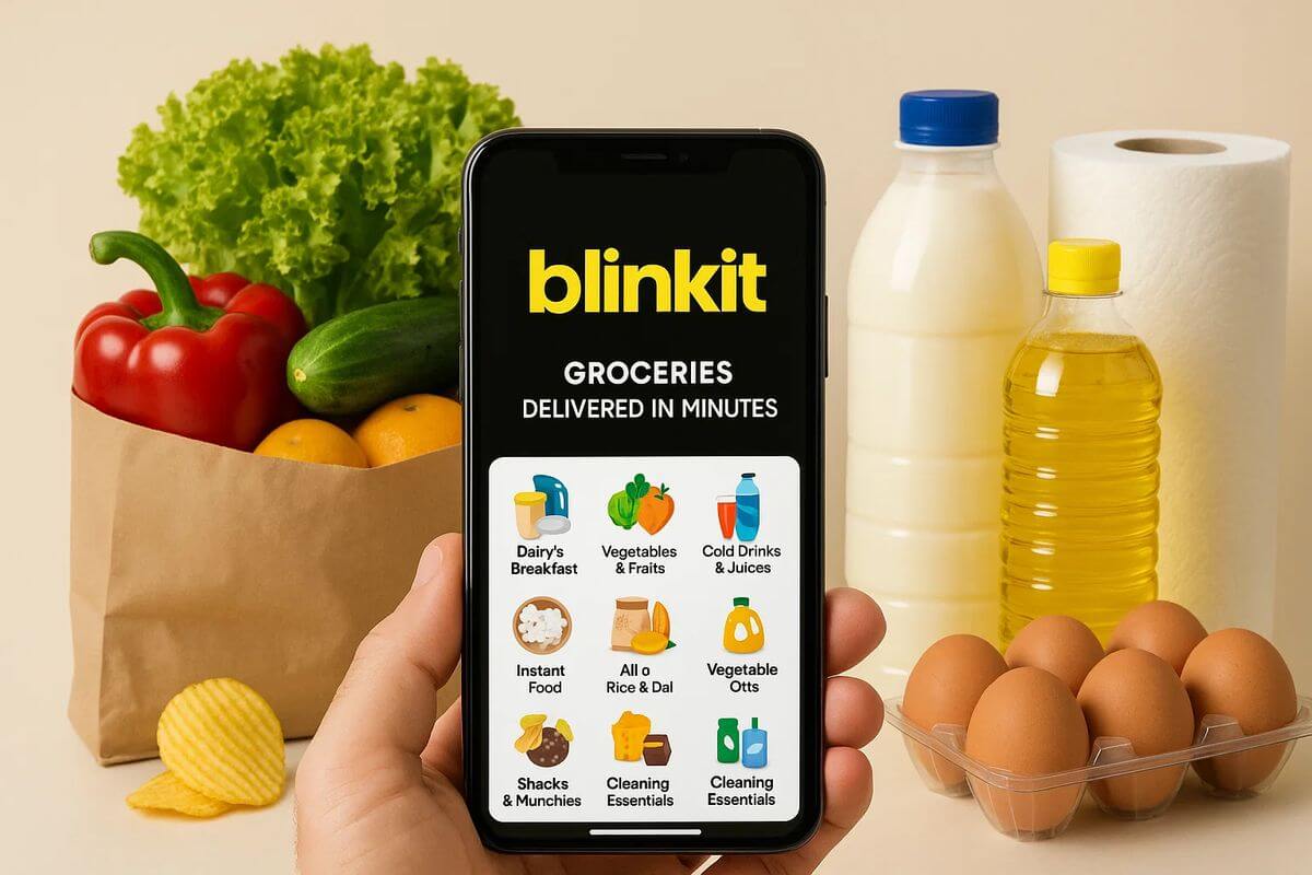 Blinkit app on phone